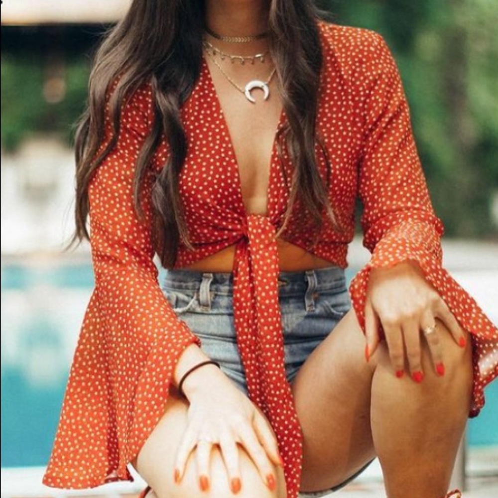 Tie crop top